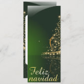 Motivo navideño verde con arbol de navidad. V2.0 (Voorkant / Achterkant)