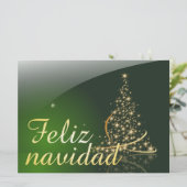 Motivo navideño verde con arbol de navidad. V2.0 (Staand voorkant)