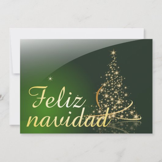 Motivo navideño verde con arbol de navidad. V2.0 (Voorkant)