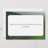 Motivo navideño verde con arbol de navidad. V2.0 (Achterkant)