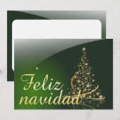 Motivo navideño verde con arbol de navidad. V2.0 (Voorkant / Achterkant)