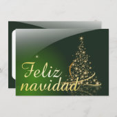 Motivo navideño verde con arbol de navidad. V2.0 (Voorkant / Achterkant)