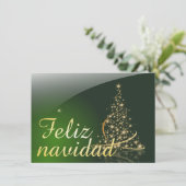 Motivo navideño verde con arbol de navidad. V2.0 (Staand voorkant)
