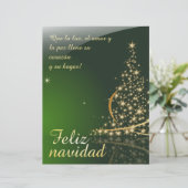 Motivo navideño verde con arbol de navidad. V2.0 (Staand voorkant)