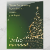 Motivo navideño verde con arbol de navidad. V2.0 (Voorkant)