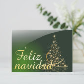 Motivo navideño verde con arbol de navidad. V2.0 (Staand voorkant)