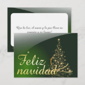 Motivo navideño verde con arbol de navidad. V2.0 (Voorkant / Achterkant)