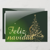 Motivo navideño verde con arbol de navidad. V2.0 (Voorkant / Achterkant)