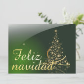 Motivo navideño verde con arbol de navidad. V2.0 (Staand voorkant)