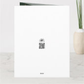 Motivo navideño verde con arbol de navidad. V2,0 Kaart (Achterkant)