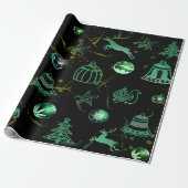 Motivos navideños cadeaupapier (Uitgerold)