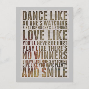 MOTIVTIONELE DANS ZOALS GEEN BRIEFKAARTEN KIJKEN