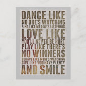 MOTIVTIONELE DANS ZOALS GEEN BRIEFKAARTEN KIJKEN (Voorkant)