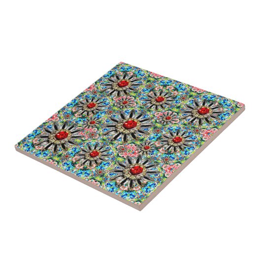 Motley Art Ceramic tile Tegeltje (Zijkant)