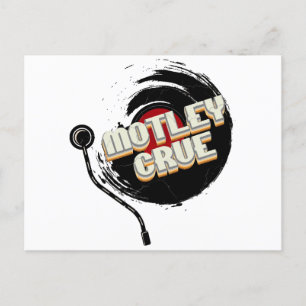 Mötley Crüe Vinyl  esthetisch Briefkaart