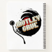 Mötley Crüe Vinyl  esthetisch Notitieboek (Achterkant)