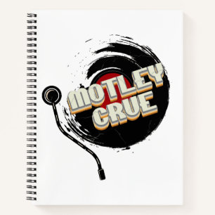 Mötley Crüe Vinyl  esthetisch Notitieboek