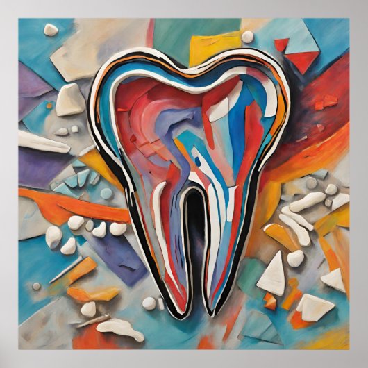 Motley Dental Art Poster (Voorkant)