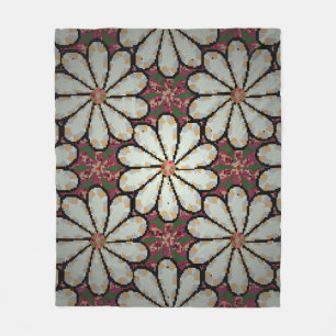 Motley illustratie. Kleine kleurrijke bloemen. Spr Fleece Deken