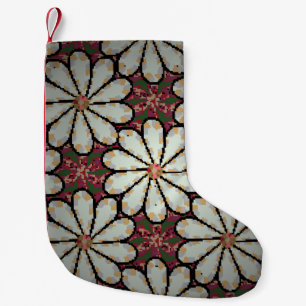 Motley illustratie. Kleine kleurrijke bloemen. Spr Kerstsok