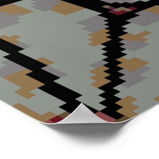 Motley illustratie. Kleine kleurrijke bloemen. Spr Poster (Hoek)