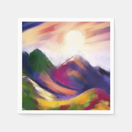 Motley Mountains Napkins Servetten (Voorkant)