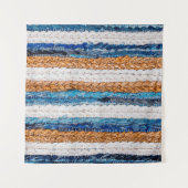 Motley Patchwork rug from denim jeans fabric, top  Wandkleed (Voorkant (horizontaal))