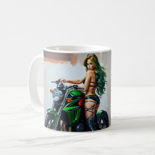 Moto Babe Koffiemok (Voorkant links)