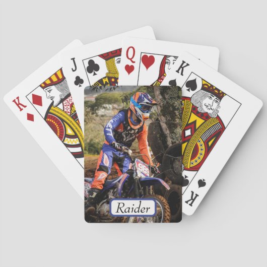Moto Bike Raider Pokerkaarten (Achterkant)