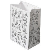 Moto cross, aangepaste achtergrondkleur. medium cadeauzakje (Achterkant Gekanteld)