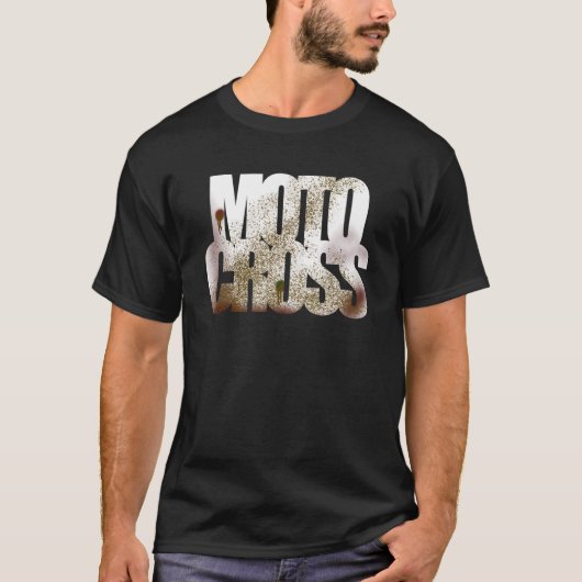 Moto Cross Dirt Look T-shirt (Voorkant)