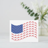 mOTO-cROSS-fLAG-wAVE Briefkaart (Staand voorkant)
