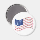 mOTO-cROSS-fLAG-wAVE Magneet (Voorkant / Achterkant)