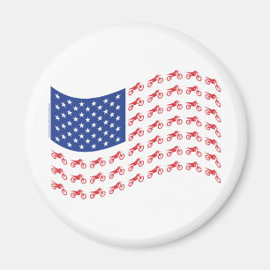 mOTO-cROSS-fLAG-wAVE Magneet
