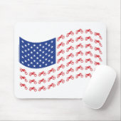 mOTO-cROSS-fLAG-wAVE Muismat (Met muis)