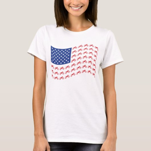 mOTO-cROSS-fLAG-wAVE T-shirt (Voorkant)