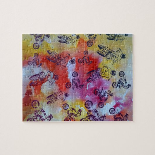 Moto Cross  Legpuzzel (Horizontaal)