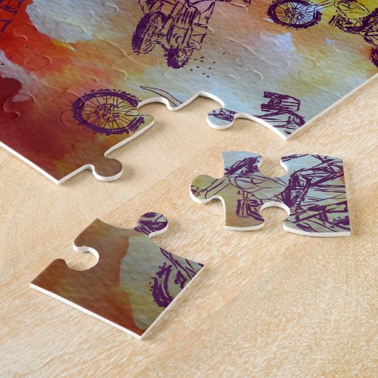 Moto Cross  Legpuzzel (Zijkant)