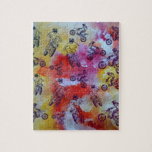 Moto Cross  Legpuzzel (Verticaal)