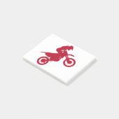 moto de motocross realizando acrobacias post-it® notes (Schuin)