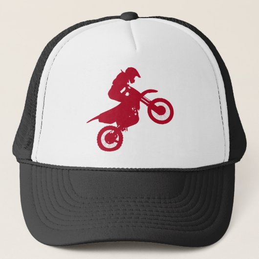 moto de motocross realizando acrobacias trucker pet (Voorkant)