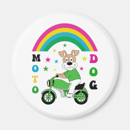Moto Dog Magneet