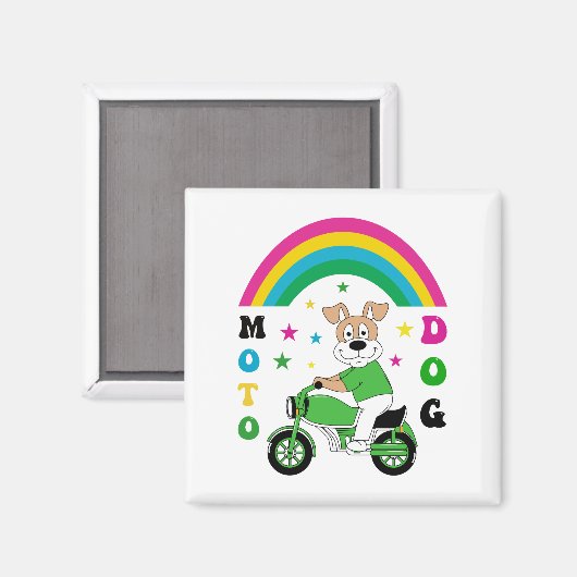 Moto Dog Magneet (Voorkant / Achterkant)