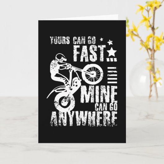 Moto-fiets Kaart (Gele Bloem)