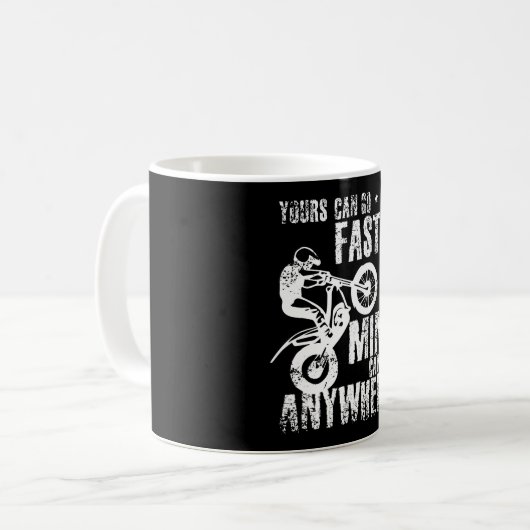 Moto-fiets Koffiemok (Voorkant links)