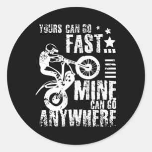 Moto-fiets Ronde Sticker