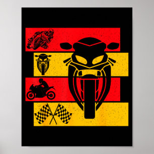 Moto Gp Motorfiets Gp Racemotoren Motorrijder Jong Poster