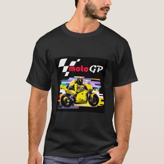 Moto GP Super Bikes Grand Prix Motorcycle Racing M T-shirt (Voorkant)