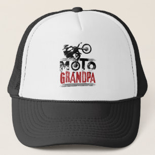 Moto Grandpa Motocross BMS Dirt Bike Trucker Pet
