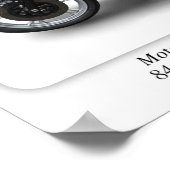 Moto Guzzi 850 Le Mans 1976 motorfiets - A3-formaa Poster (Hoek)